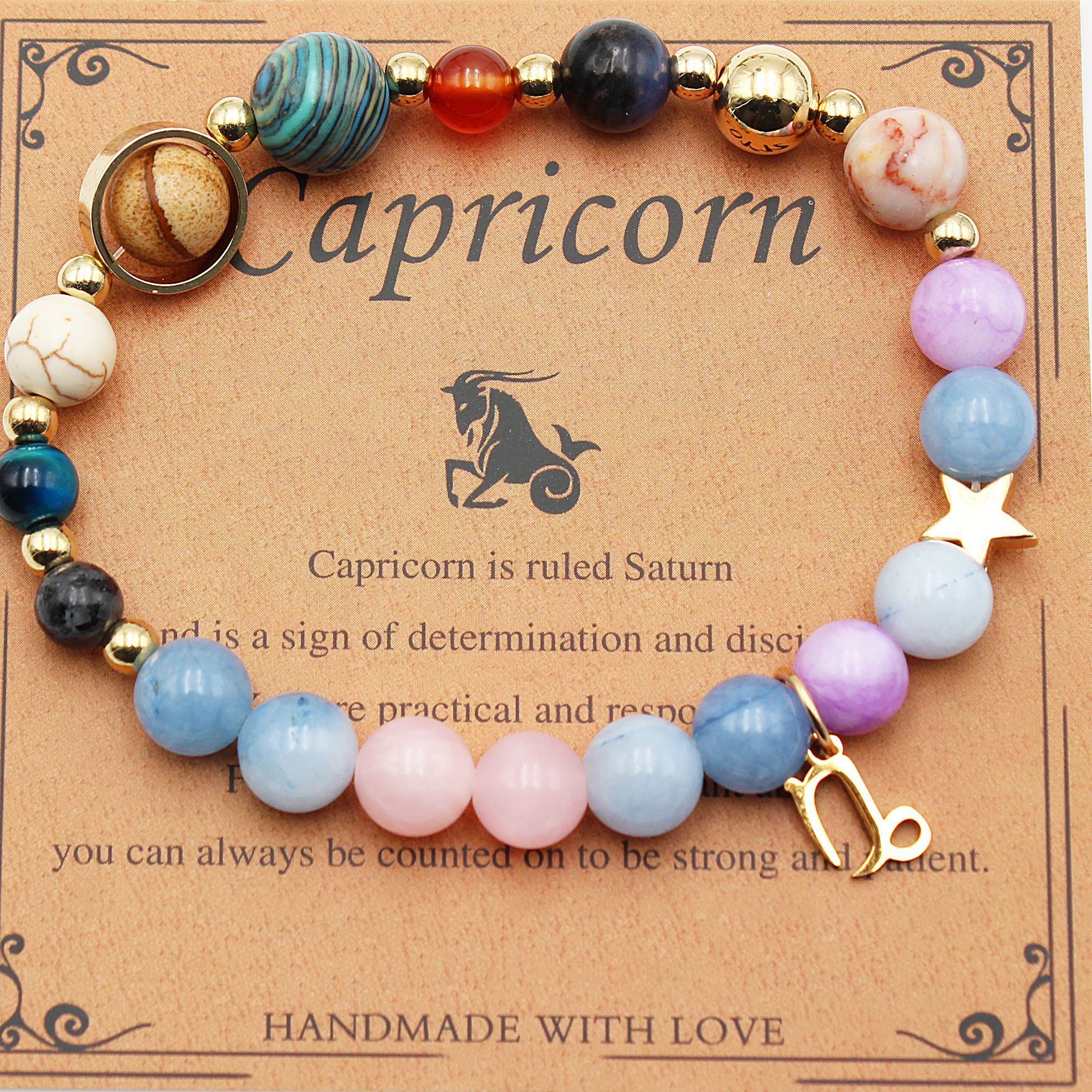 Morgan Stone Beaded Constellation Planet Bracelet