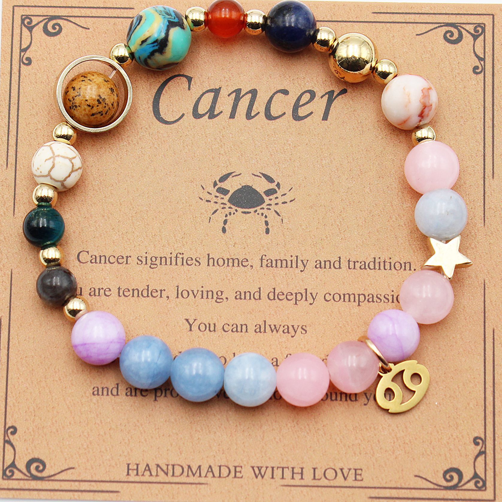 Morgan Stone Beaded Constellation Planet Bracelet