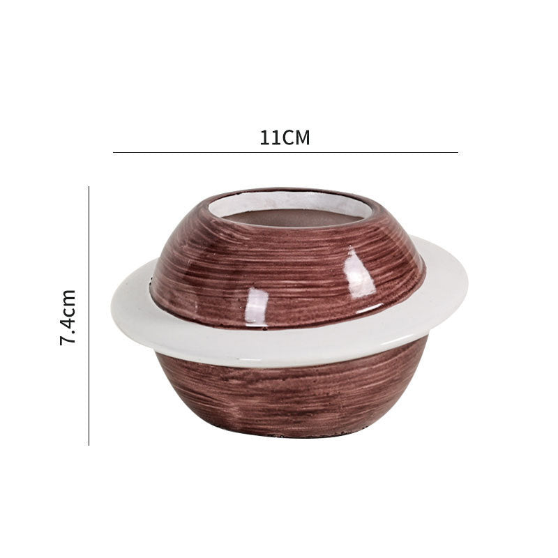 Ceramic Dreamglaze Planet Succulent Pot