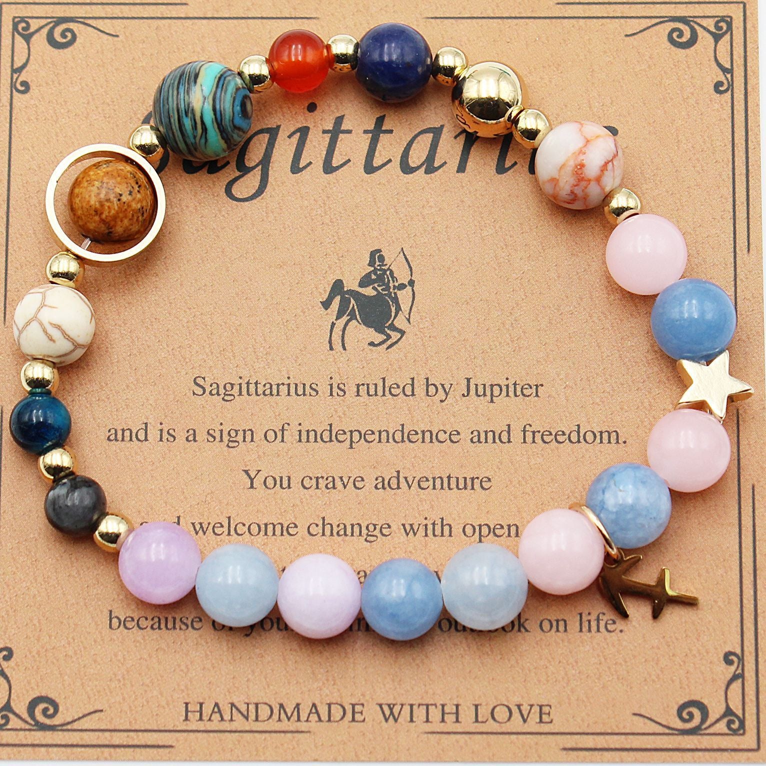 Morgan Stone Beaded Constellation Planet Bracelet