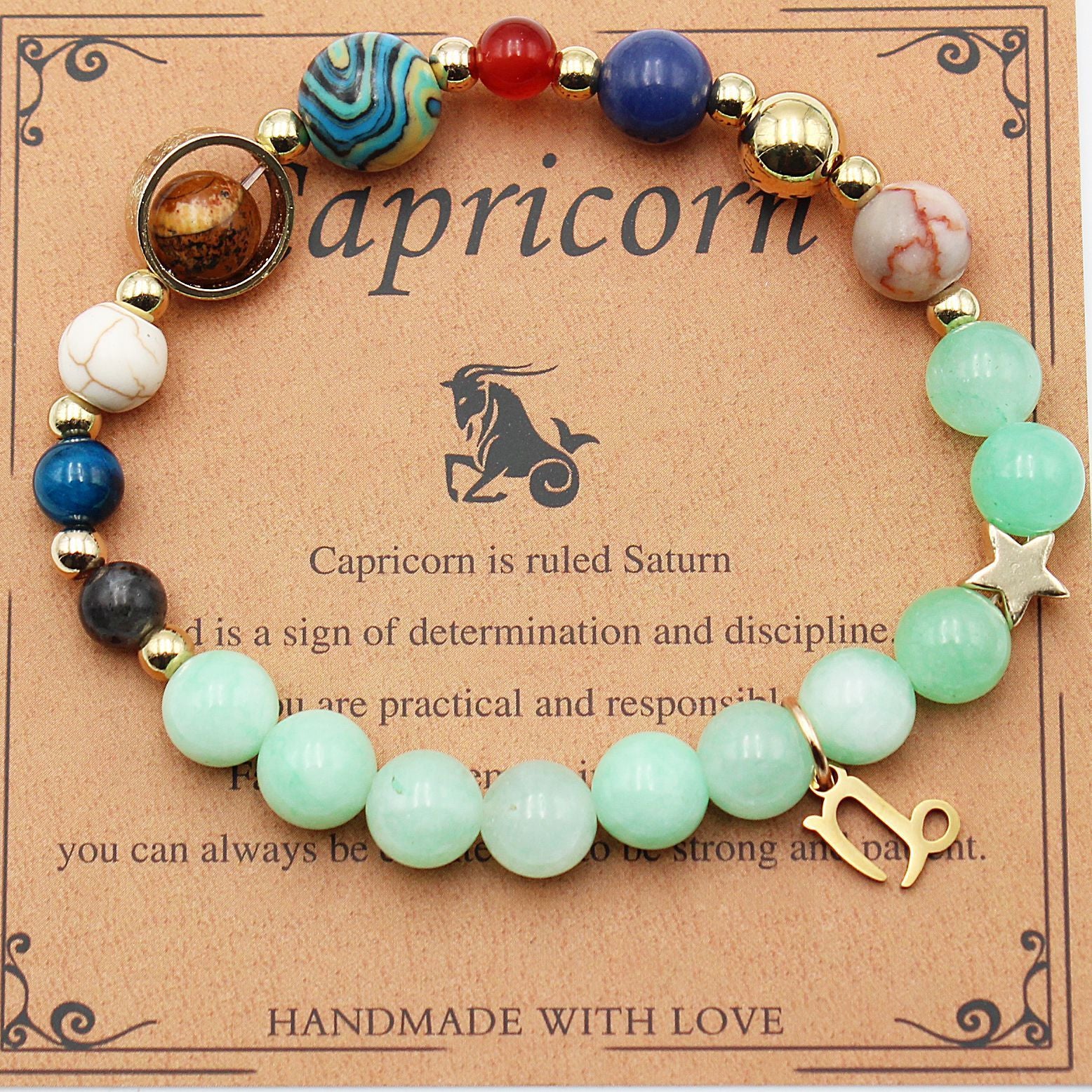Morgan Stone Beaded Constellation Planet Bracelet