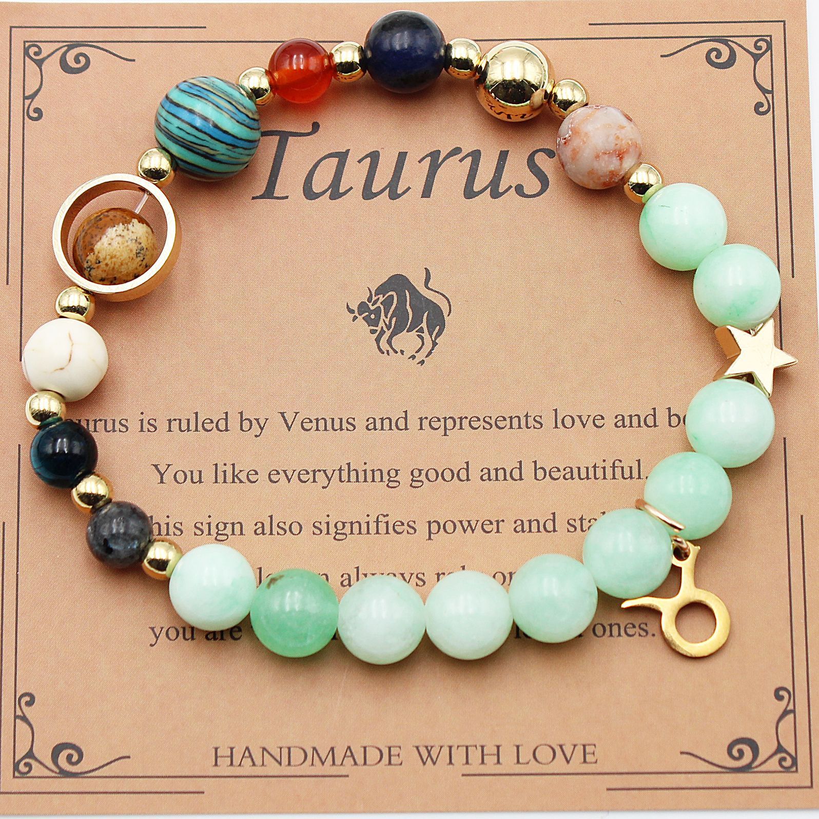 Morgan Stone Beaded Constellation Planet Bracelet