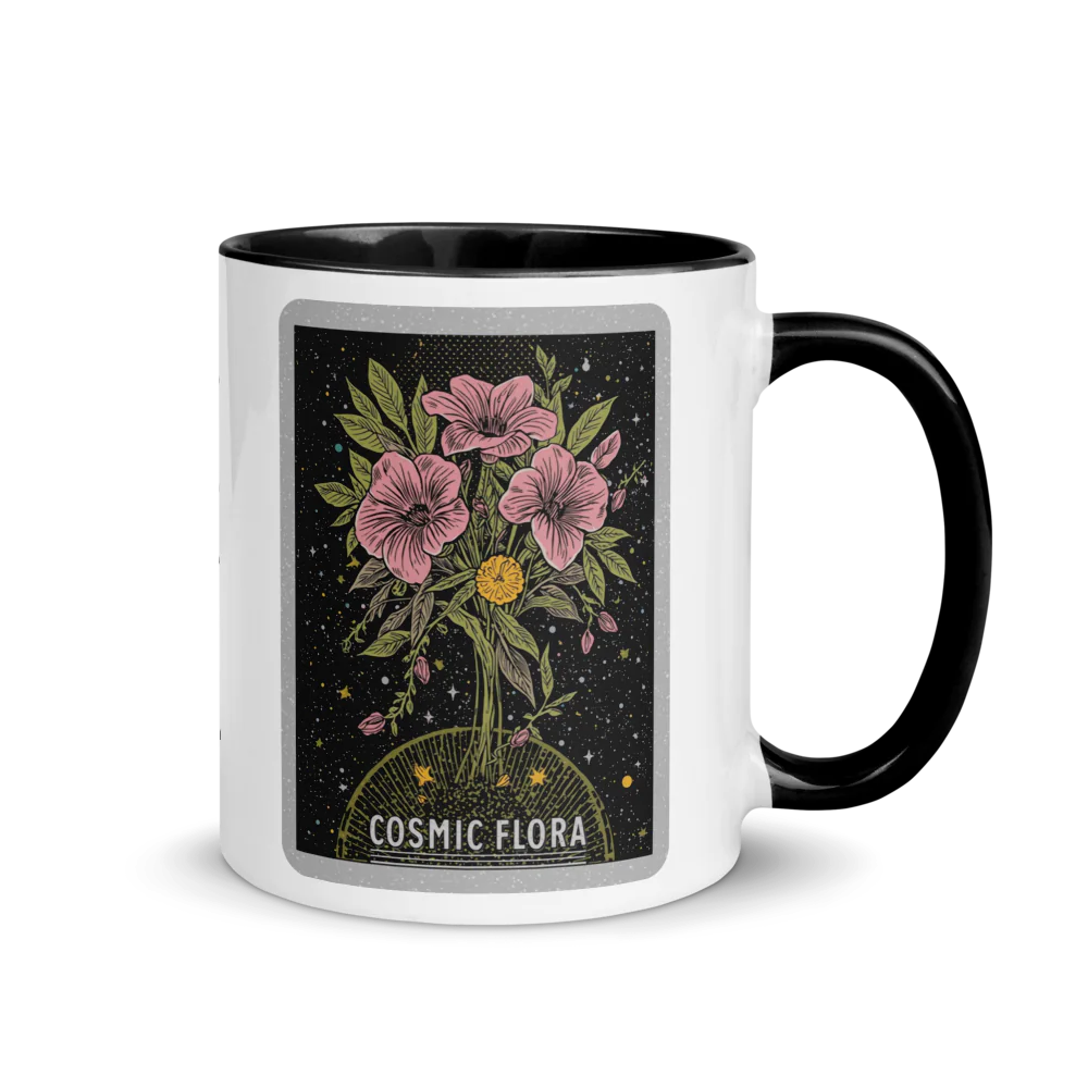 Cosmic Flora Color Splash Ceramic Mug