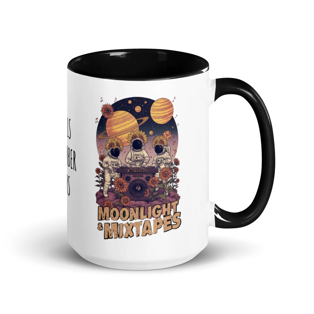 Moonlight & Mixtapes Color Splash Ceramic Mug
