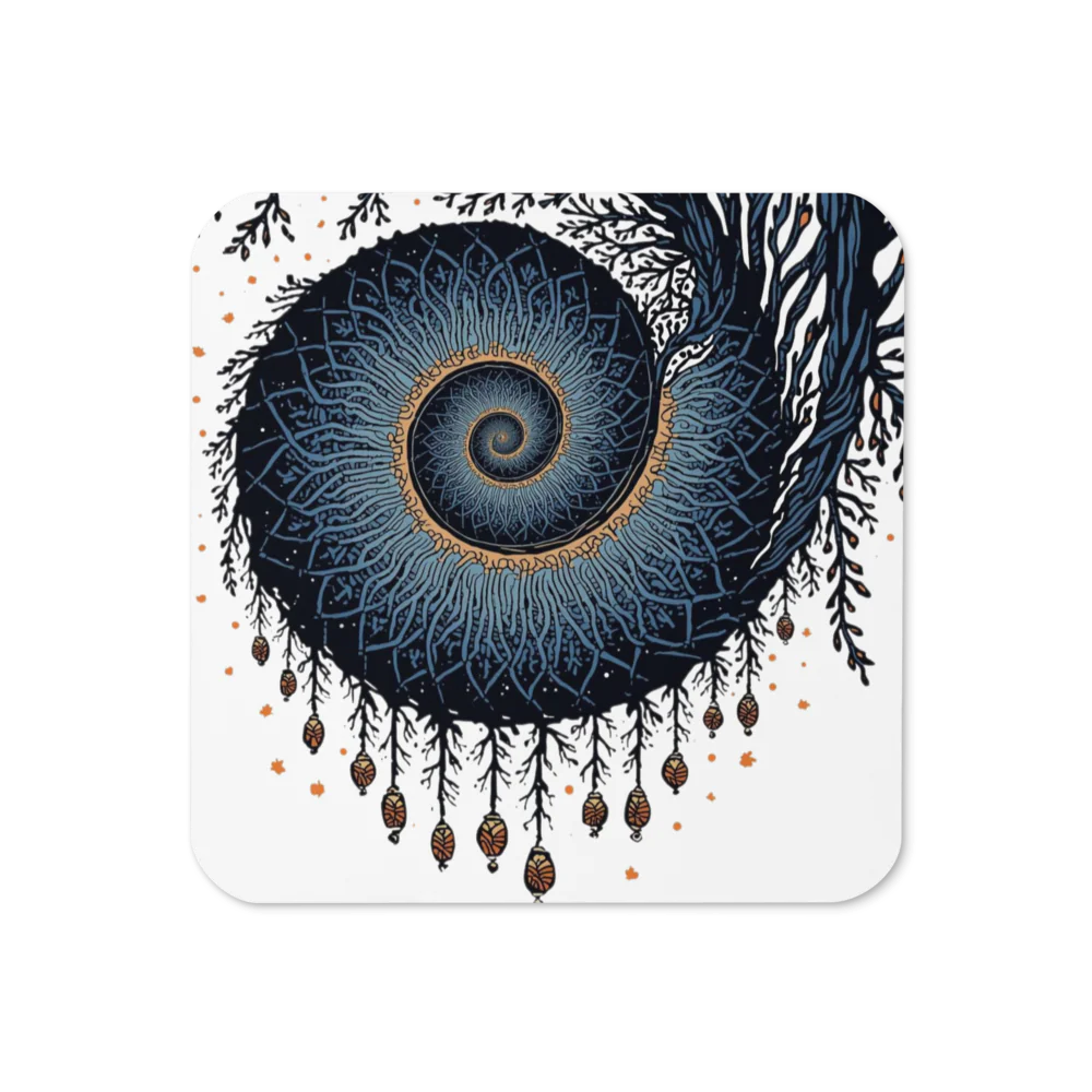 Galaxies Germinate- Cork-Back Coaster